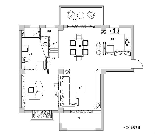 [江苏]180平米复式精简后现代主义住宅设计施工图（附效...-1