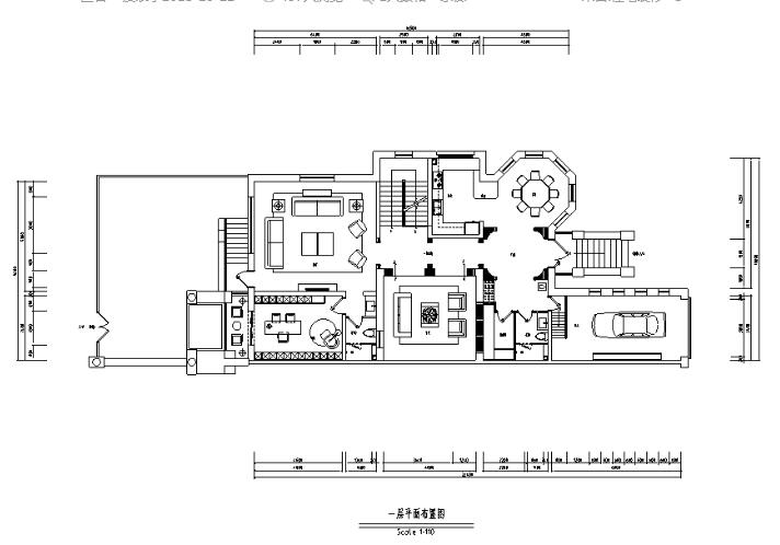 [河北]新古典风格红山庄园别墅设计施工图（附效果图）-1