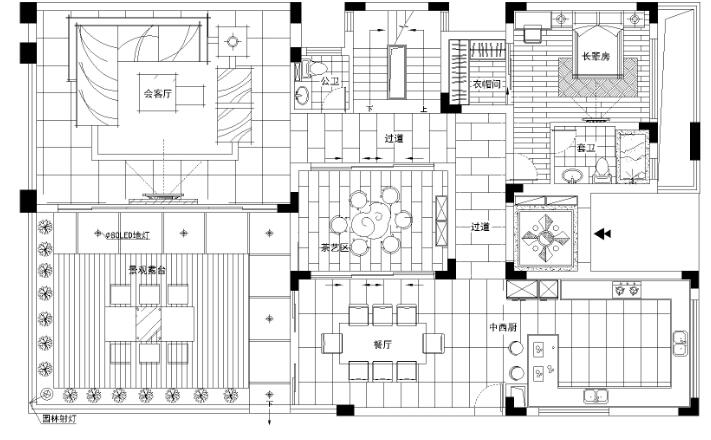 [广东]别墅精装室内设计施工图-1