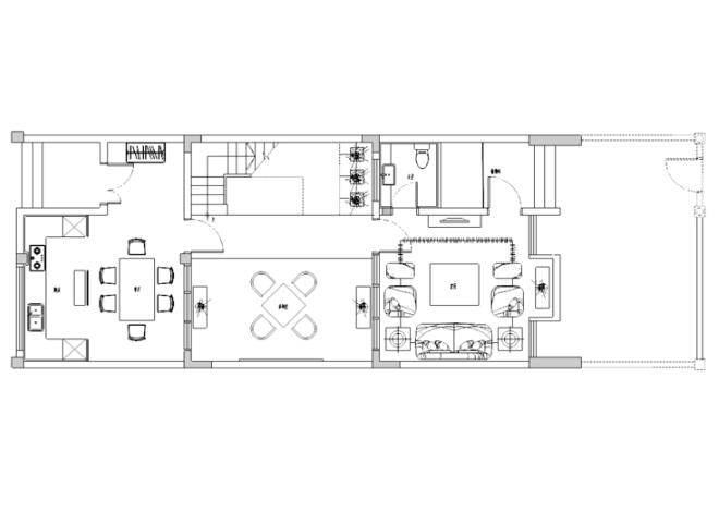 [广东]禅味风格住宅装修施工图-1