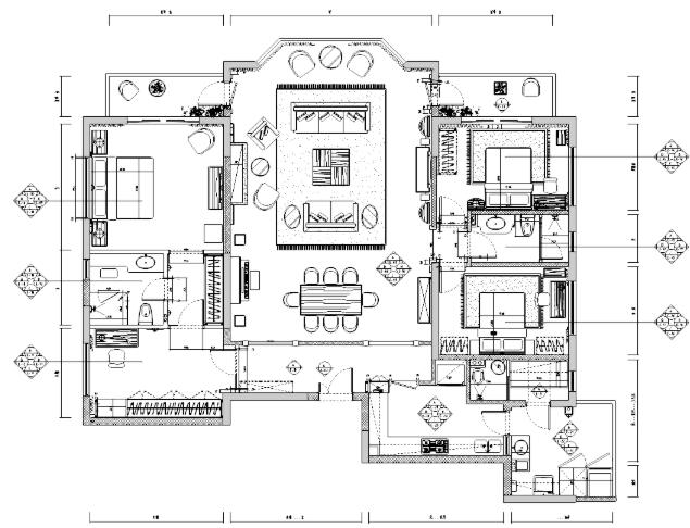 [江苏]温州香榭丽花园住宅装修施工图-1