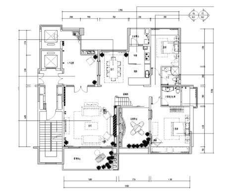 [广东]东莞幸福花苑一期2栋A1b样板房施工图-1