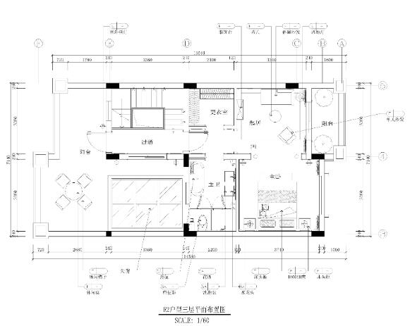 保亿风景水岸样板房设计施工图（附效果图）-1