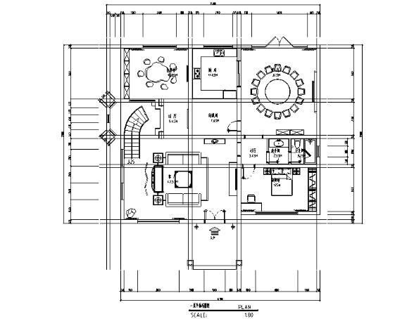 新中式风格三层别墅设计施工图（附效果图）-1