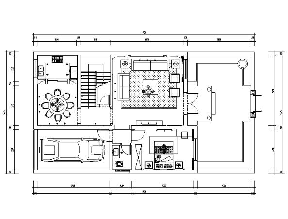 中式风格三层别墅设计施工图（附效果图）-1