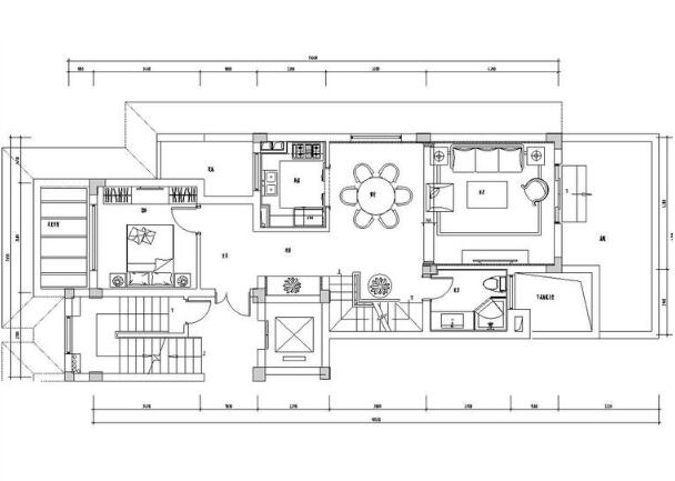 [浙江]杭州昆仑府220方现代法式样板房施工图设计（CAD+...-1
