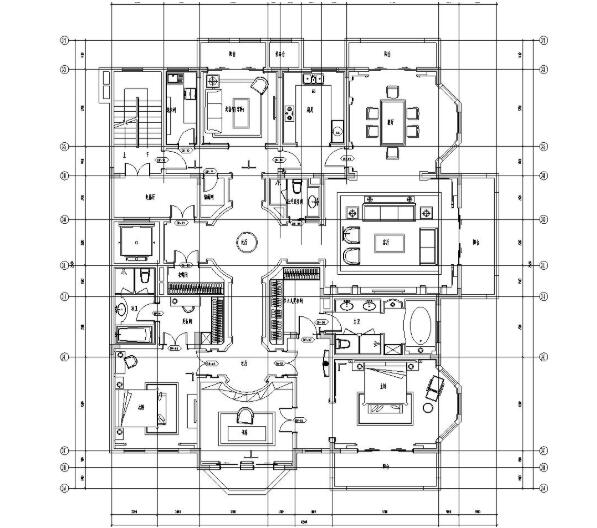 [江苏]南京天正桃源府样板房A、B户型施工效果图-1