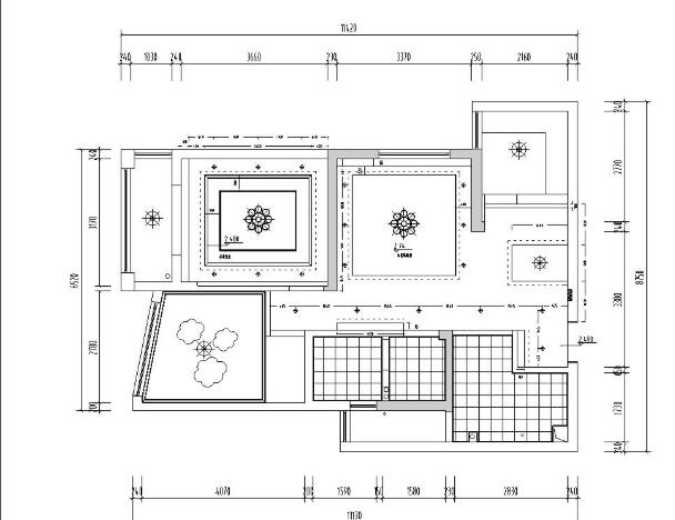 中央花园样板房室内施工图设计（附效果图）-1