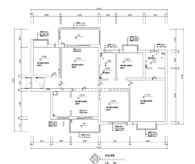 [上海]上海城4房附全套施工图设计+效果图-1