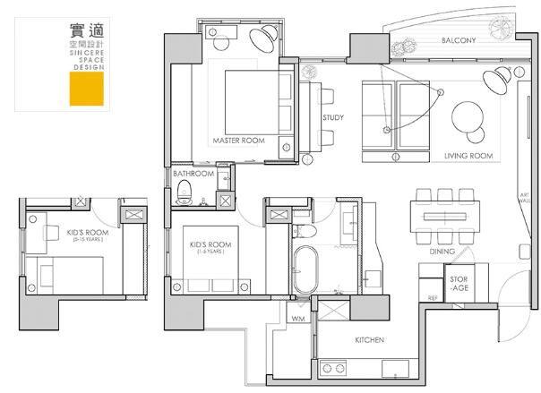 现代风格温馨室内设计方案（实景图+平面图）12页-1