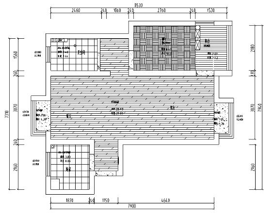 小户型loft混搭风格样板房设计施工图（附效果图）-1