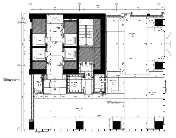 [SCDA&如恩]华润公寓样板间大堂+电梯间装修设计施工图&...-1