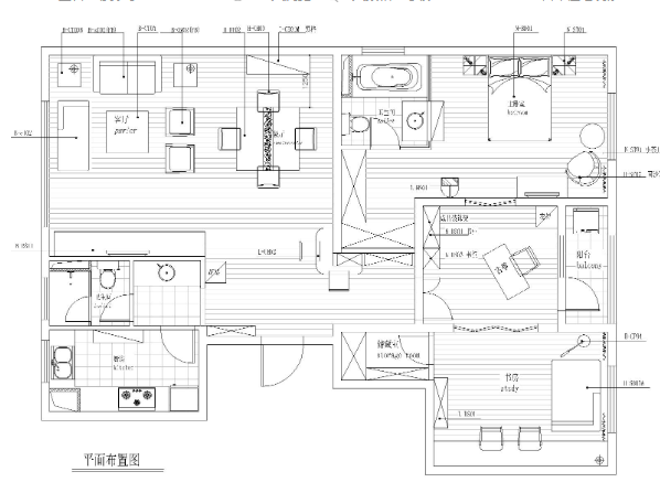 [江苏]苏州朗诗国际样板间全套CAD施工图-1