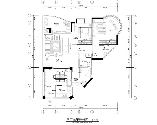 [广东]赖先生家居样板间施工图+效果图+软装-1