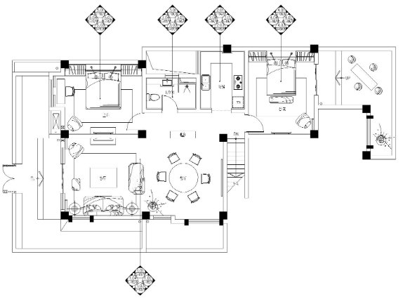 [云南]高文安-大理王宫别院下叠户型施工图-1