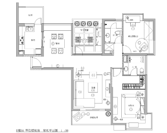 [上海]梁志天_南丹東路三房样板房施工图-1