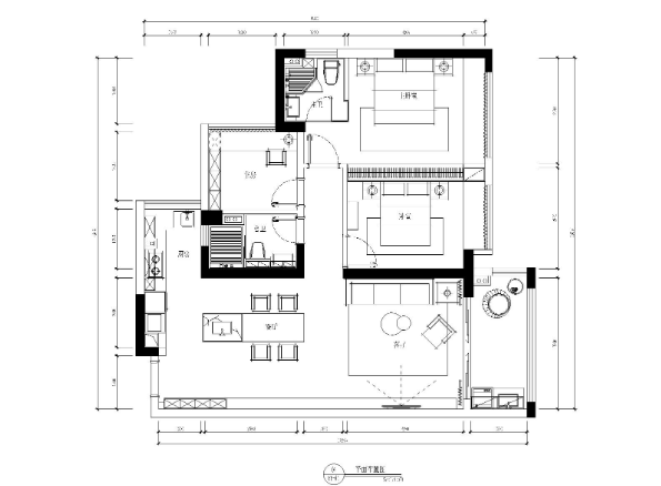 [广东]-惠州龙惠华御园89㎡室内喵宅施工图-1