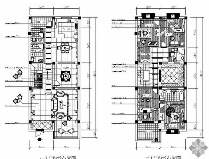 [武汉]四层别墅设计图（含效果及预算）-1