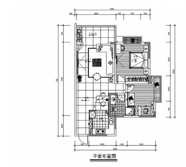 [毕业设计]某现代时尚两居室室内装修图（含效果模型）-1