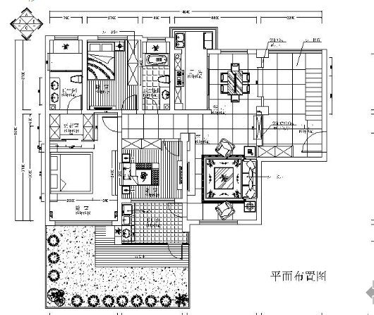 新中式阁楼三居室施工方案（含效果）-1
