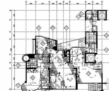 [杭州]名师豪宅样板房室内装修CAD施工图（含实景图）-1