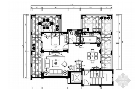 [福州]高端社区三层别墅欧式风格室内设计施工图（含效果...-1