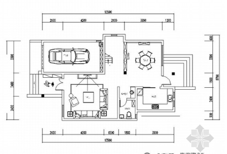 精品高级简约欧式风格三层别墅装修室内设计施工图（含...-1