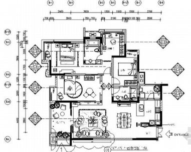 [上海]温馨可爱三室两厅现代风格家装施工图-1