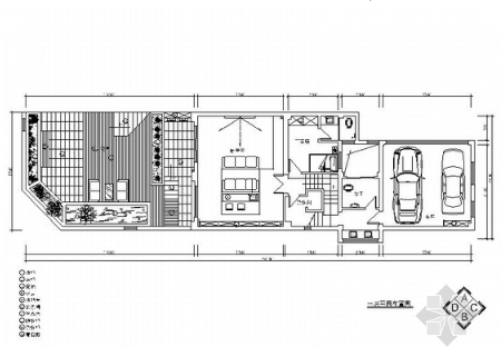 [湖南]四层联排别墅中式风格室内设计施工图（含效果图）-1