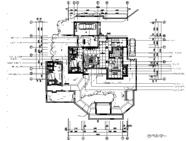 [苏州]国内前沿公司作品新中式复古别墅室内设计CAD图（...-1