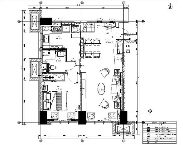 [北京]精装复式loft住宅设计施工图-1