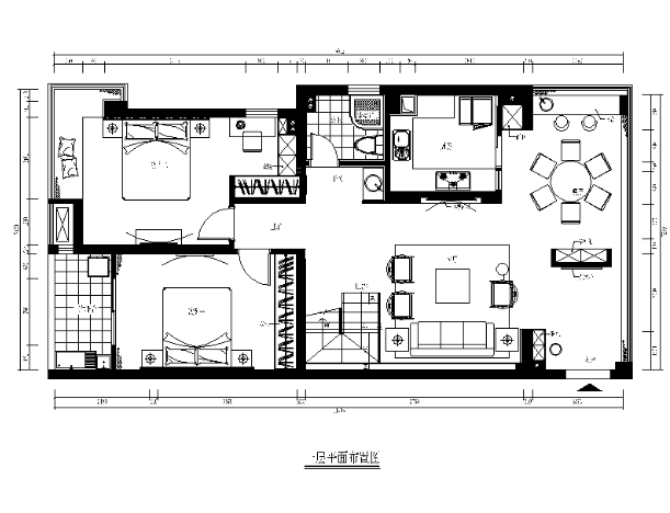 [福建]新中式风格别墅设计施工图（含效果图）-1