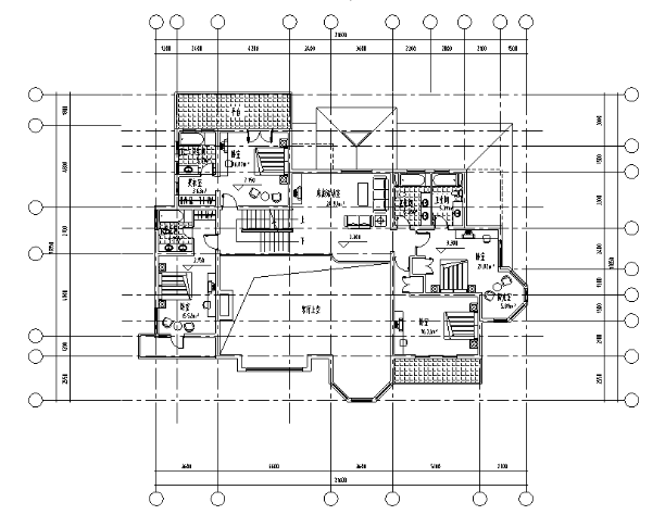 两层502平方米独栋别墅室内设计CAD图纸及SU模型-1