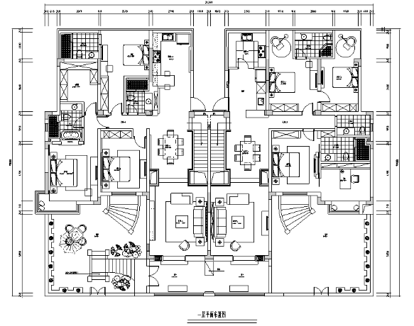 [江苏]现代简约500平米别墅设计施工图（附效果图）-1
