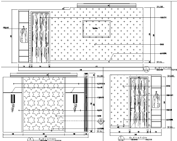 [辽宁]古典现代风格样板房设计施工图（附效果图）-1