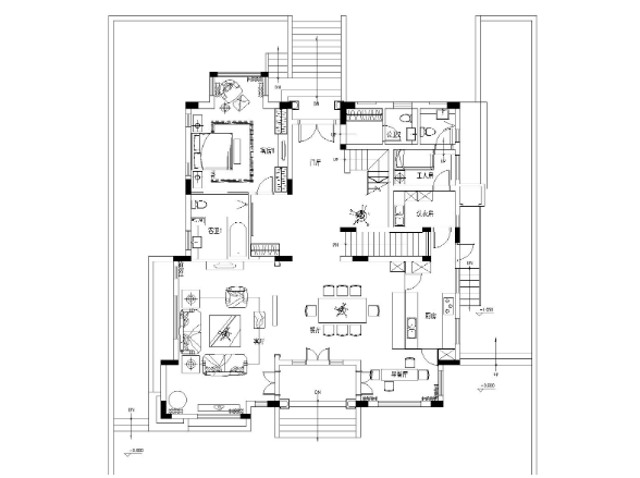 [深圳]深圳招商华侨城双城样板间装饰施工图-1