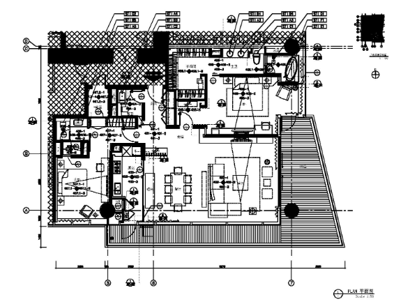 [广东]-深圳湾一号T5-6C户型样板房施工图-1