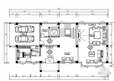 精品豪华中式四层别墅室内装修施工图（含效果图及外墙...-1
