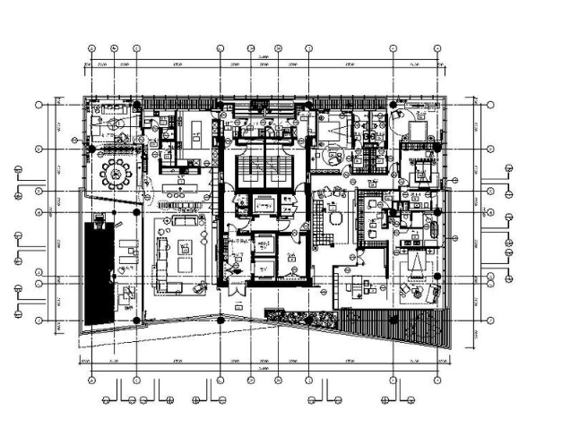 [深圳]详细完整的全套现代精致别墅设计施工图（含效果...-1
