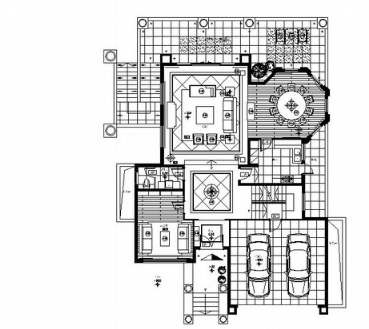 [南京]温馨简约二层小别墅装修设计CAD施工图（含物料明...-1