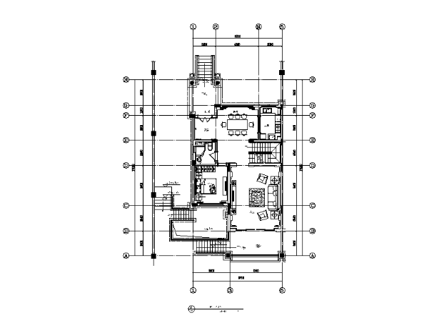 旅游度假区欧式风格别墅样板房设计CAD施工图（含效果...-1