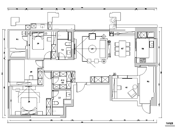 理性与感性|富阳绿城景和园住宅设计施工图（附效果图）-1