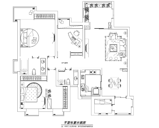 [西安]西安蔚蓝观园样板间整体设计施工图-1