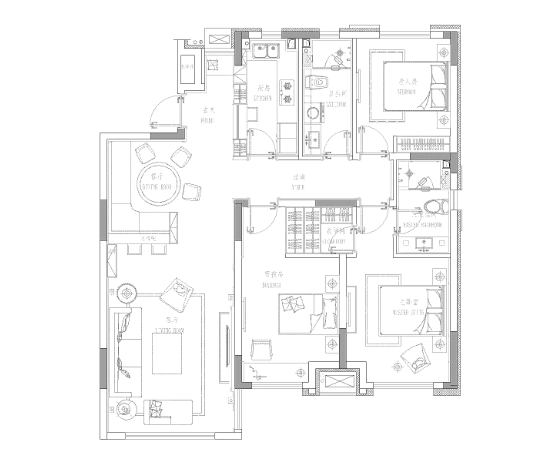 夏花似锦项目设计全套CAD施工图纸-1