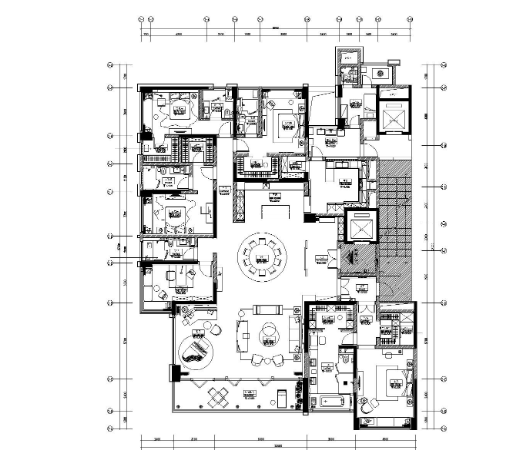 [重庆]琚宾HSD-重庆招商置地五居室豪宅样板间施工图+...-1