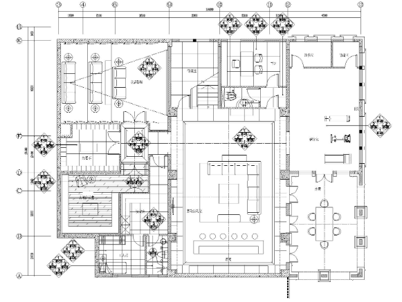 [重庆]​红鼎别墅样板房C1C3施工图+效果图-1