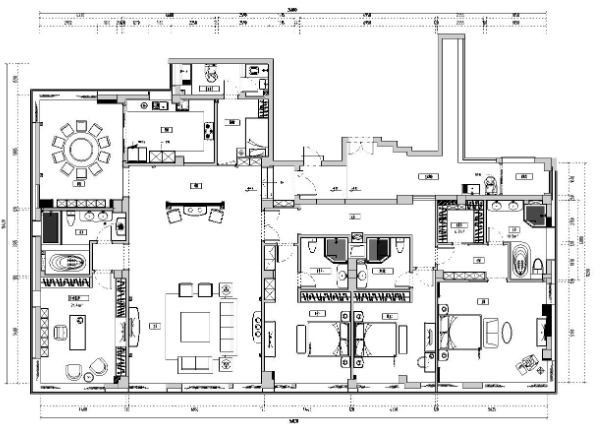 欧式风格豪华家装设计完整施工图设计+实景-1