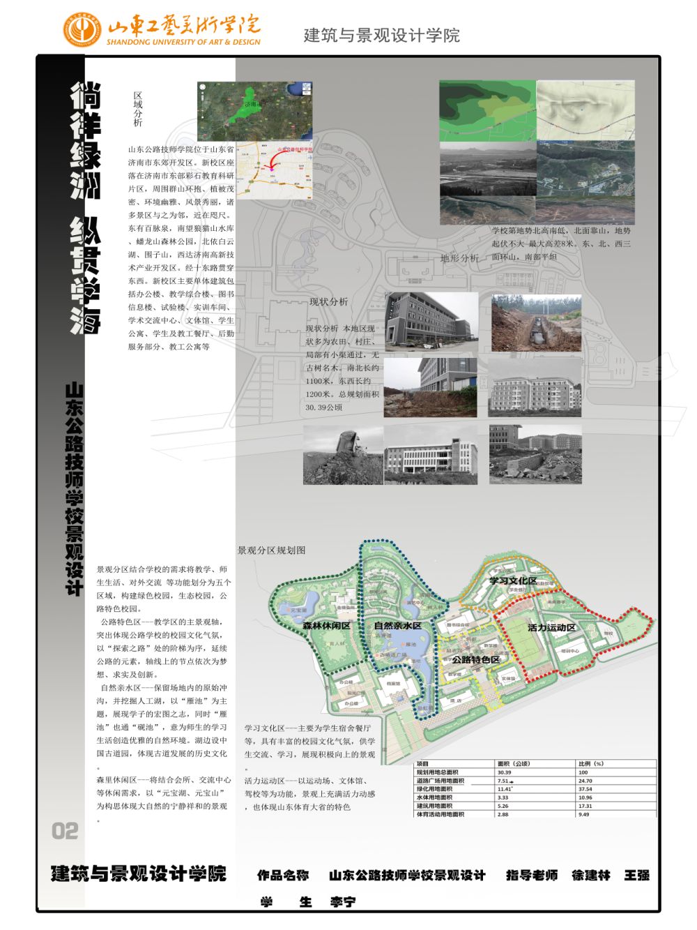 山东高级公路技师学院景观设计-2