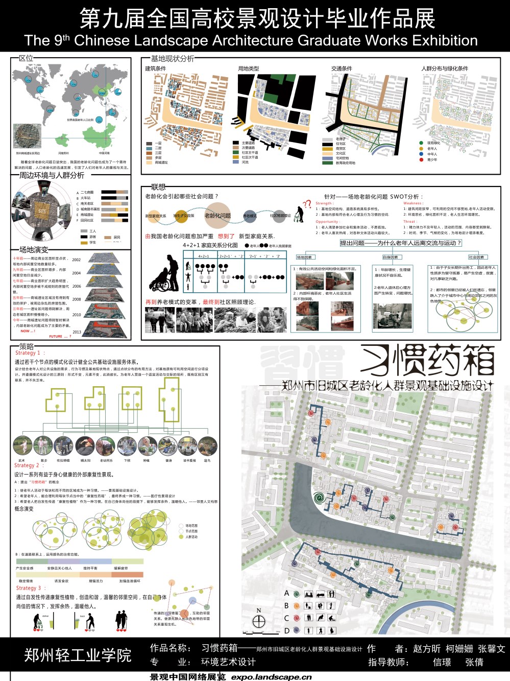 习惯药箱——郑州市旧城区老龄化人群景观基础设施设计-1