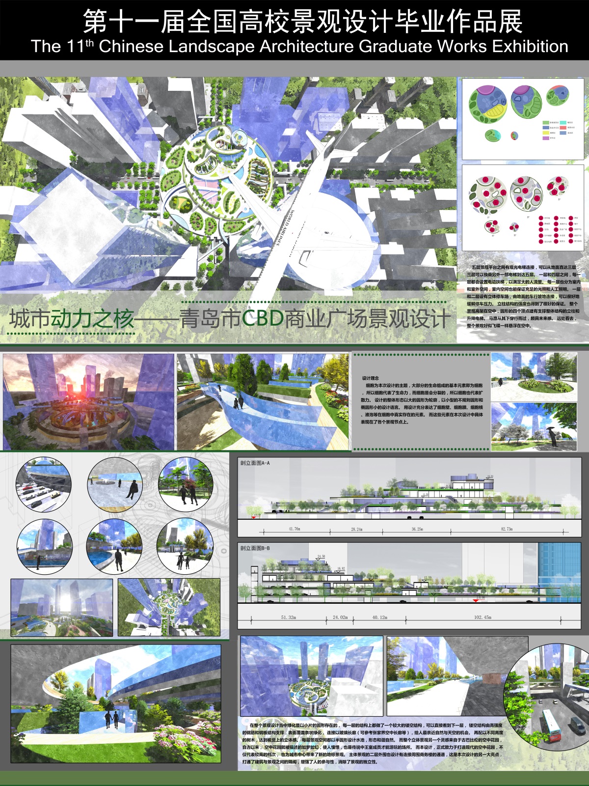 城市动力之核——青岛市CBD商业广场景观设计-1